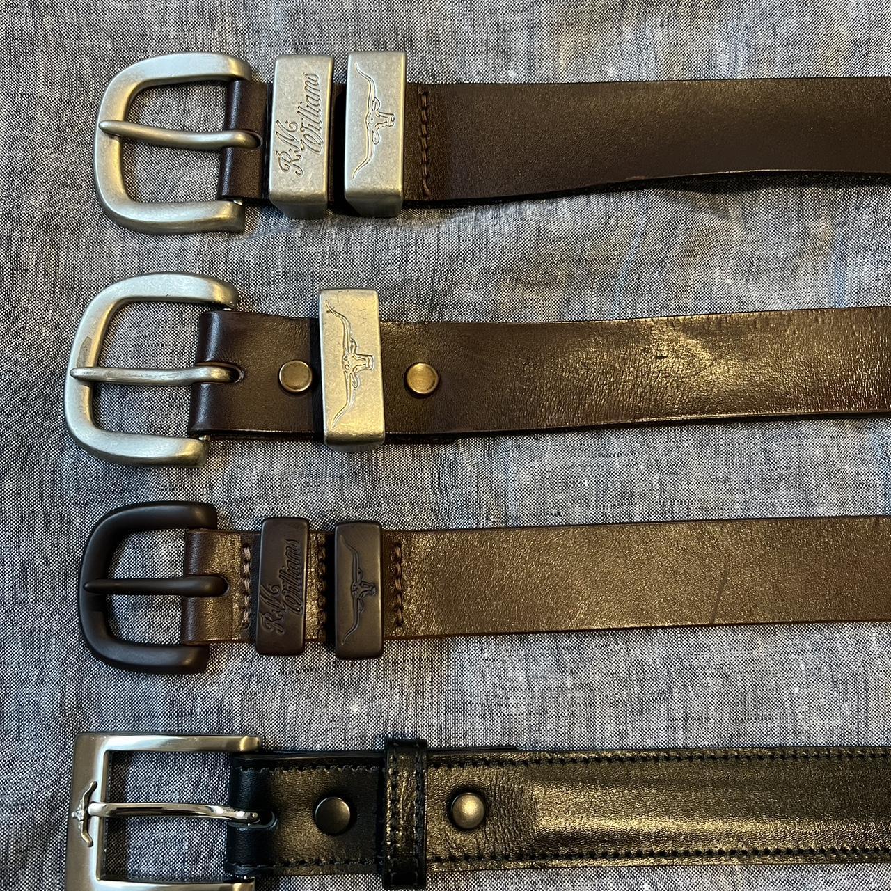 Assorted RM Williams Leather Belts - 46inch. 4 x RM... - Depop