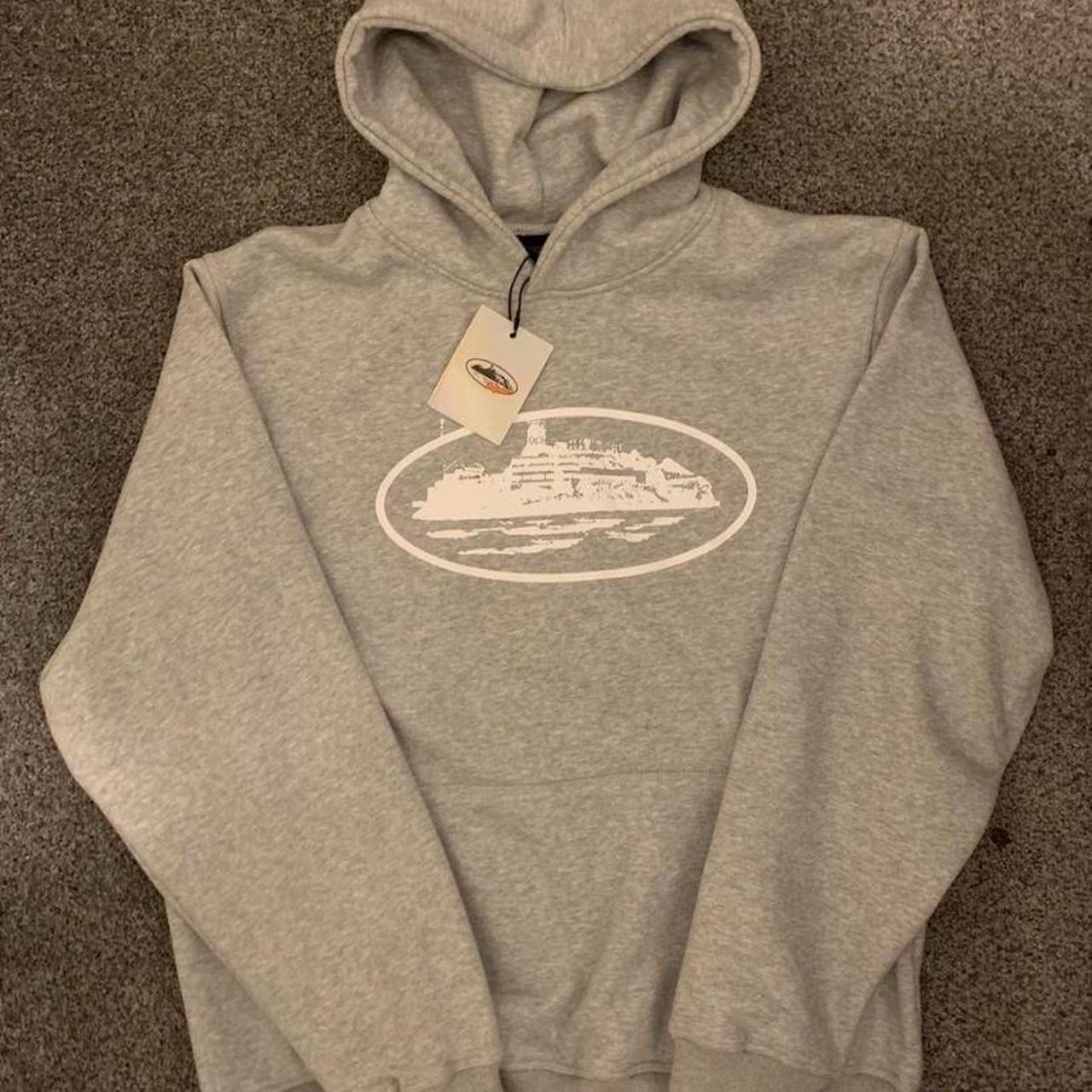 Corteiz grey Alcatraz hoodie Size medium Never... - Depop