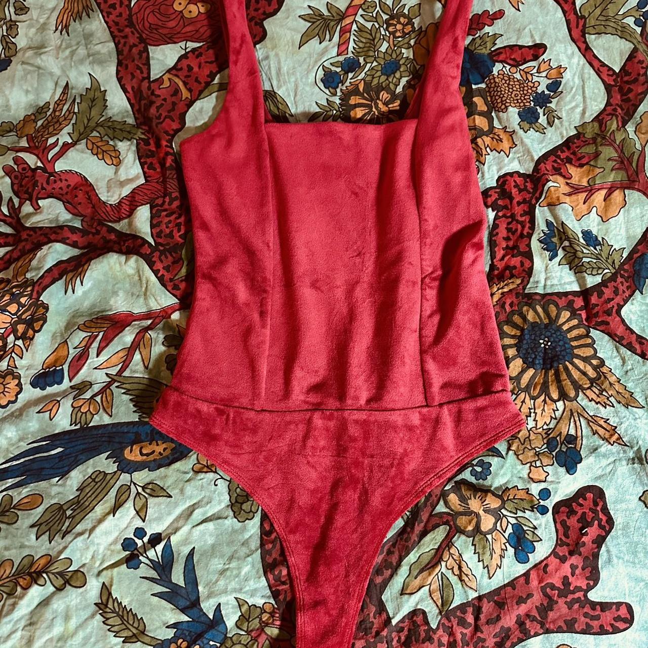 Red velvet bodysuit deals