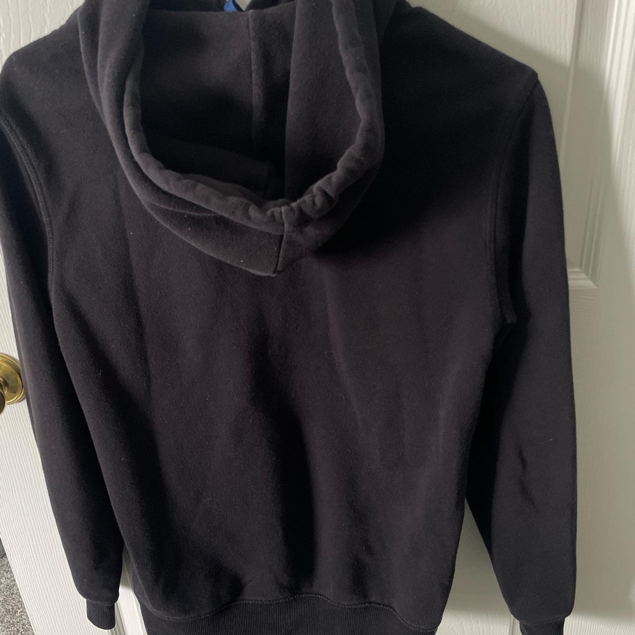 H&m plain black online hoodie