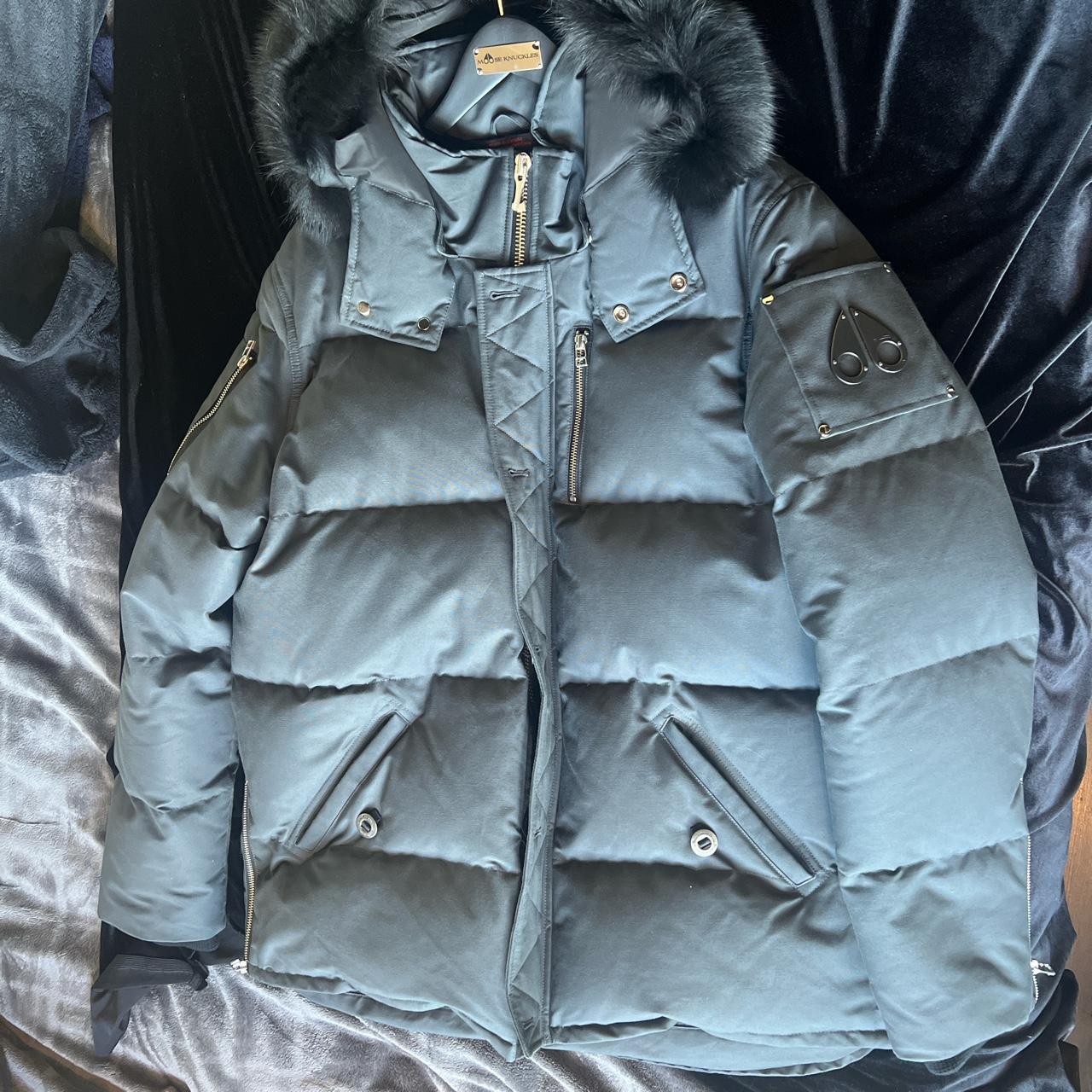 Moose Knuckle Kendall grey Original 3Q Fur jacket... - Depop