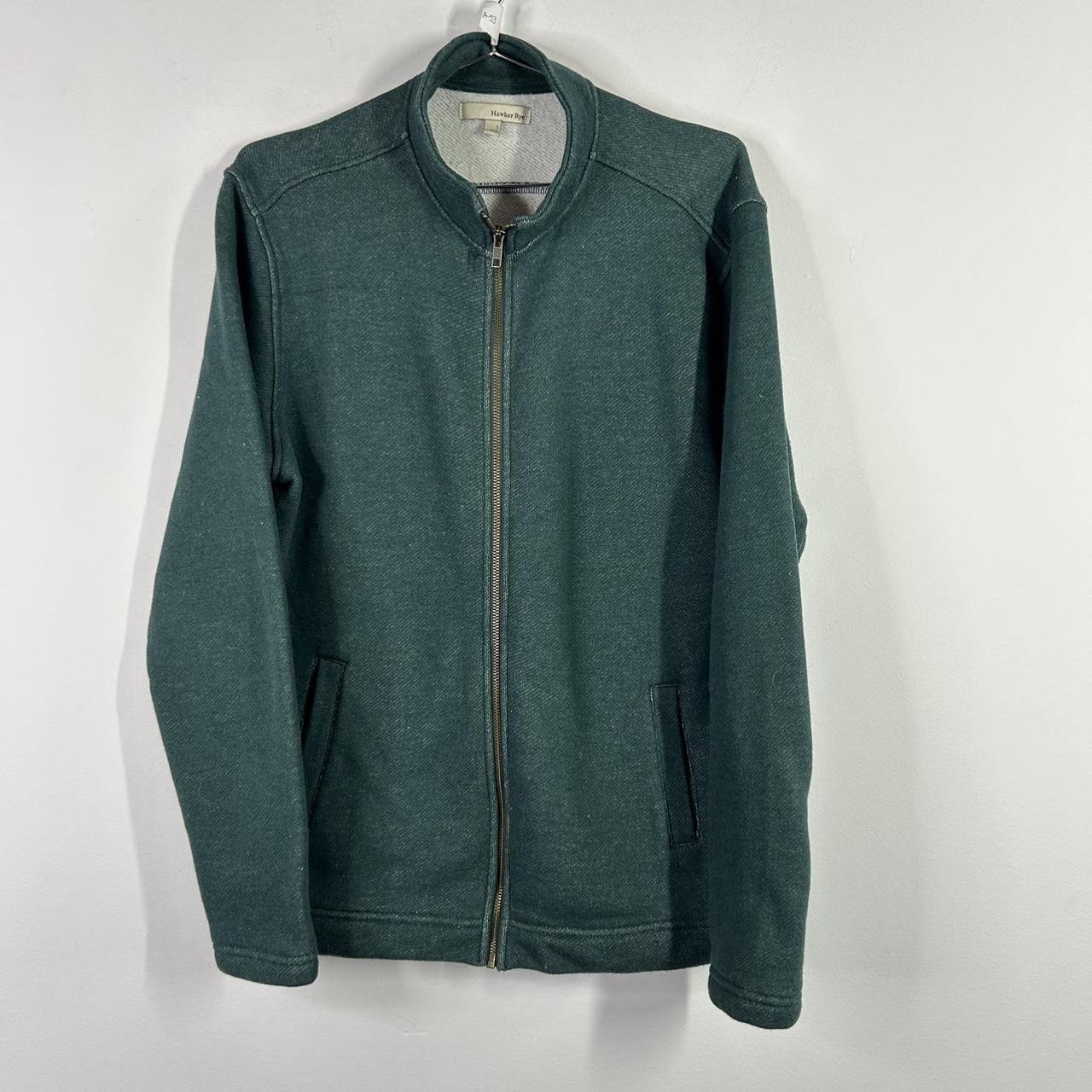 Vintage Y2K green fleece lined zip up sweatshirt... - Depop