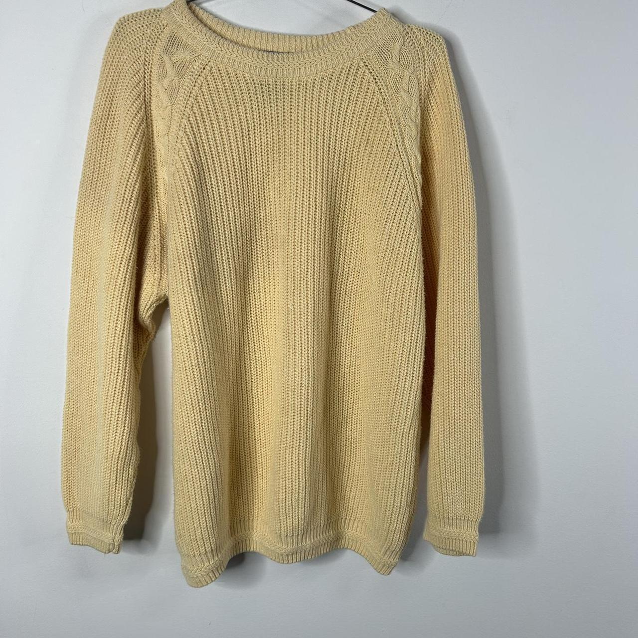 Top Vintage yellow chunky sweater