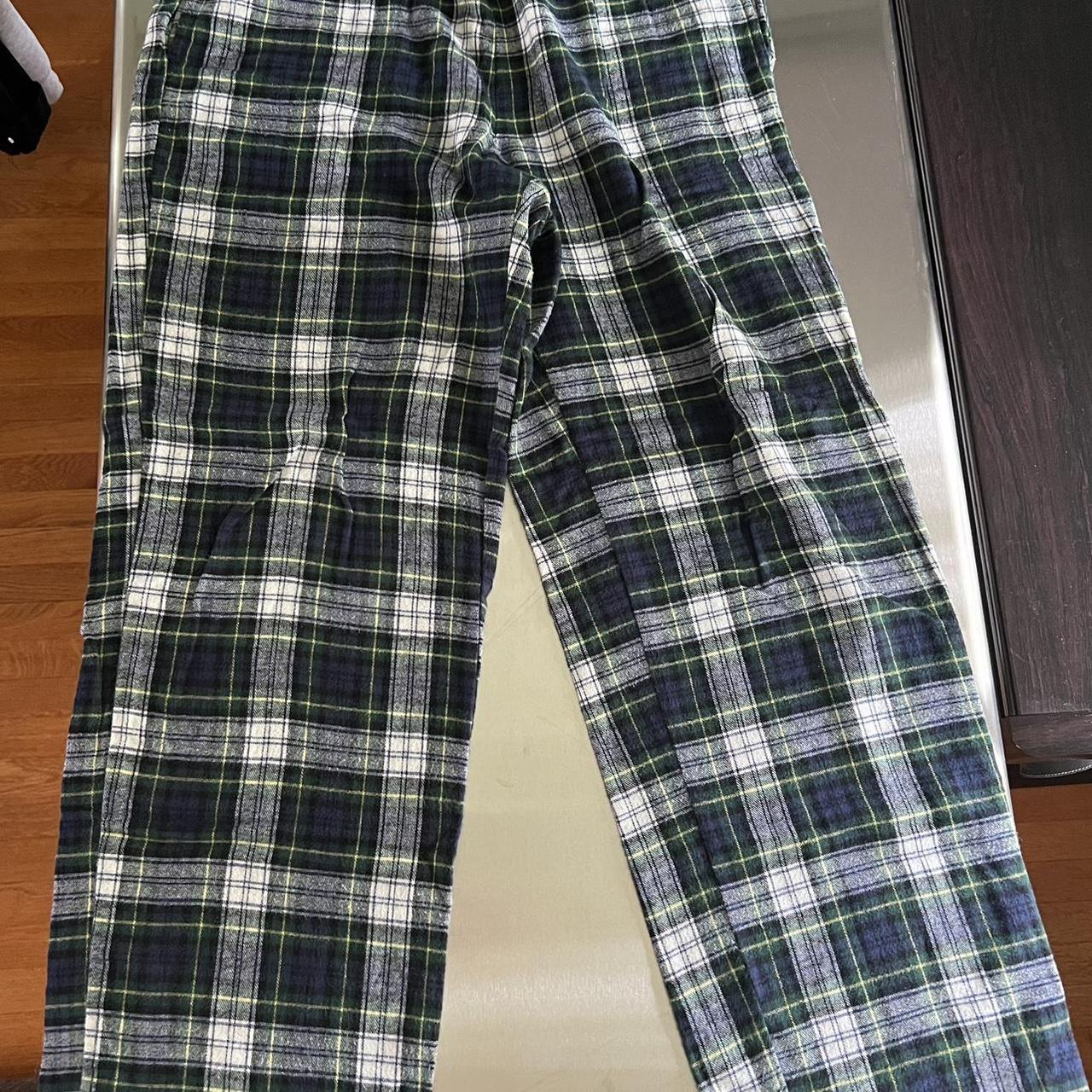 L.L.Bean jaw string cotton plaid pajama pants - Depop