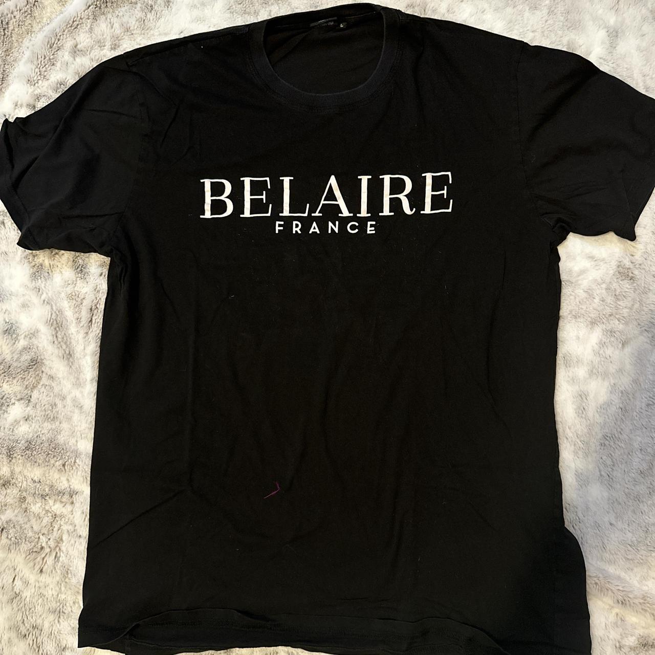 Black Belaire France tee size L Depop