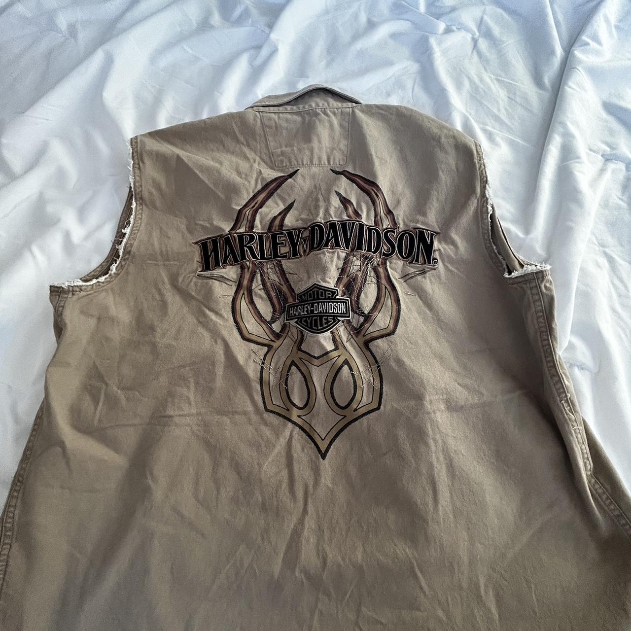 Large Harley Davidson Vest Will Accept Other Offers Depop