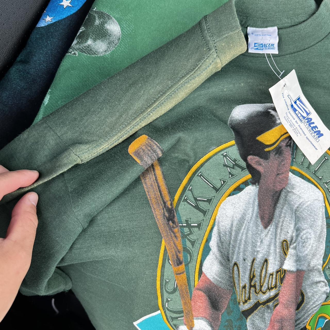 Used 90s vintage oakland A's shirt ,jose canseco shirt,oakland a's salem  Sportswear shirt, A's salem Sportswear shirt, 20x28