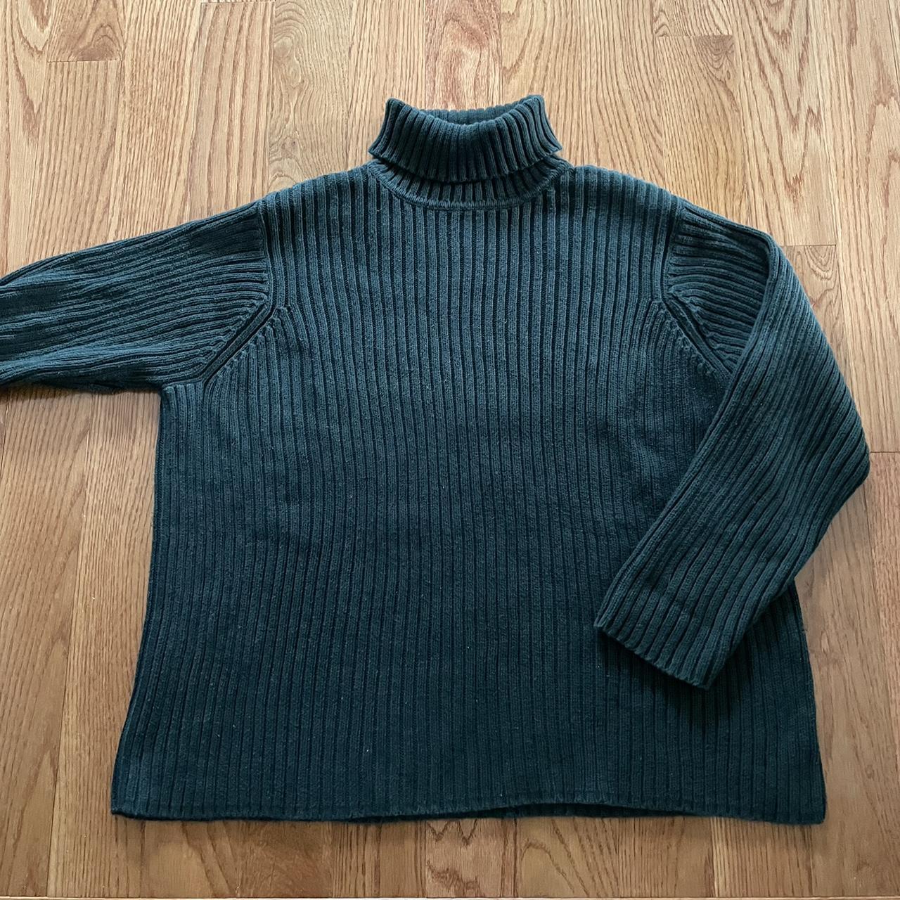 Vintage Talbots Green Turtleneck Sweater Men's L... - Depop