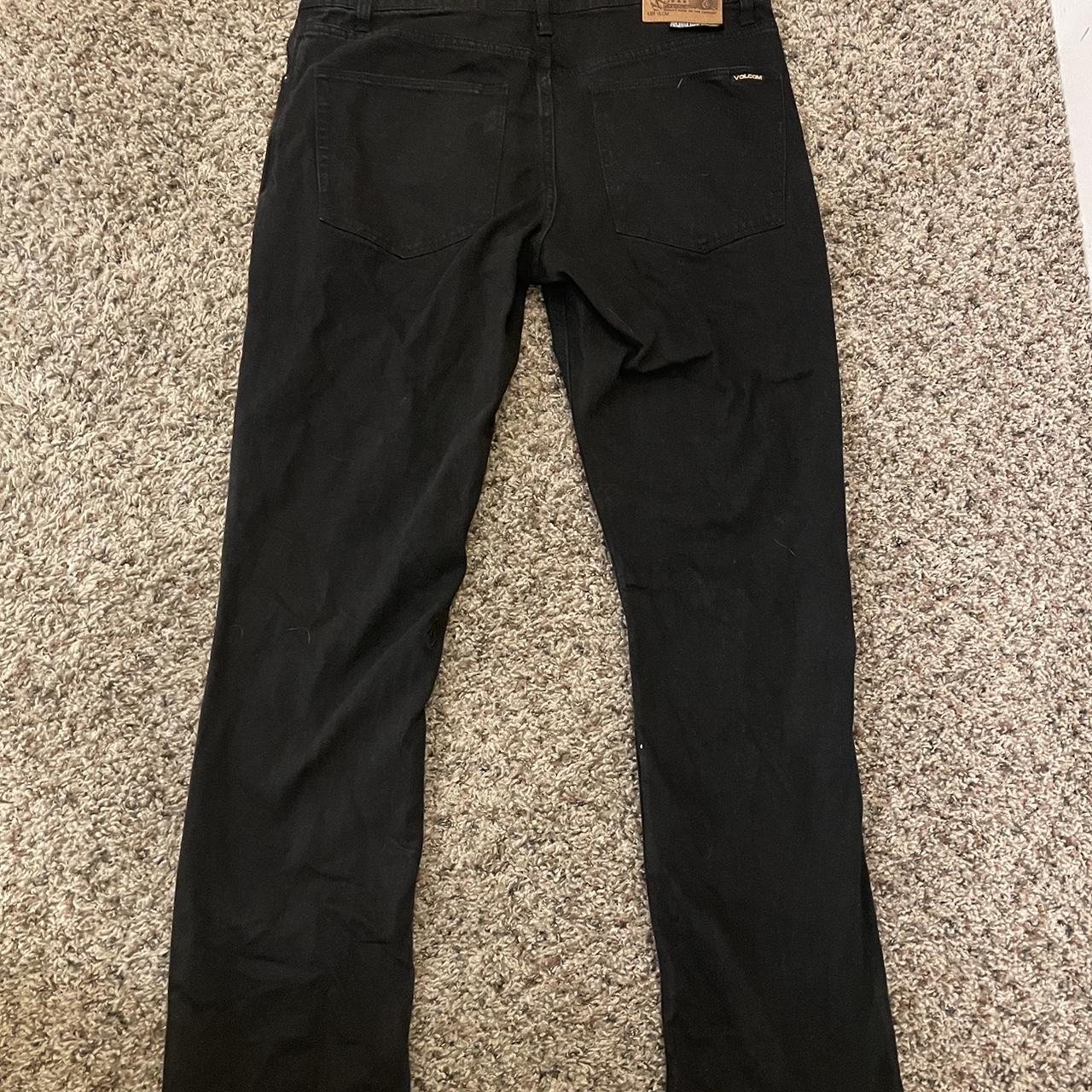 Volcom slim straight fit jeans with custom design... - Depop