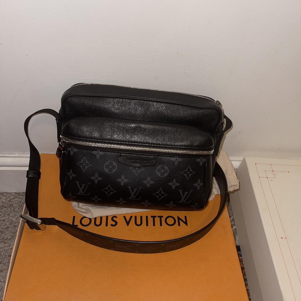 Black lv outdoor messenger bag. Retail 1650 worn but... Depop