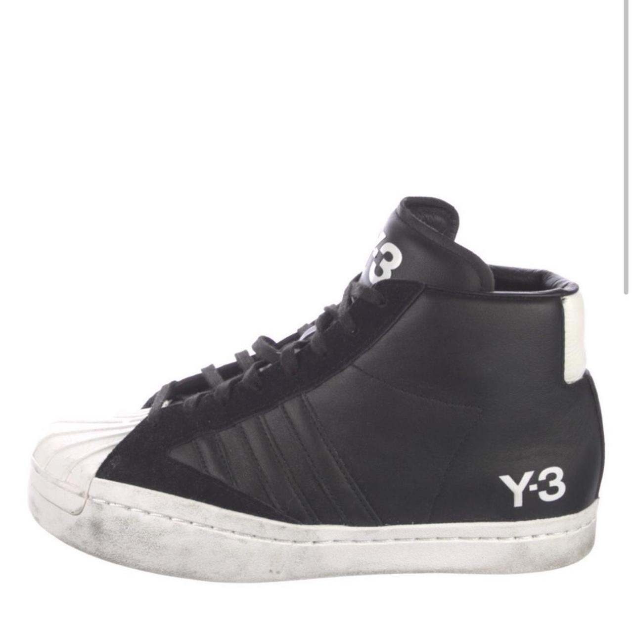 Description • Y-3 x Adidas Pro High Top Sneakers •... - Depop