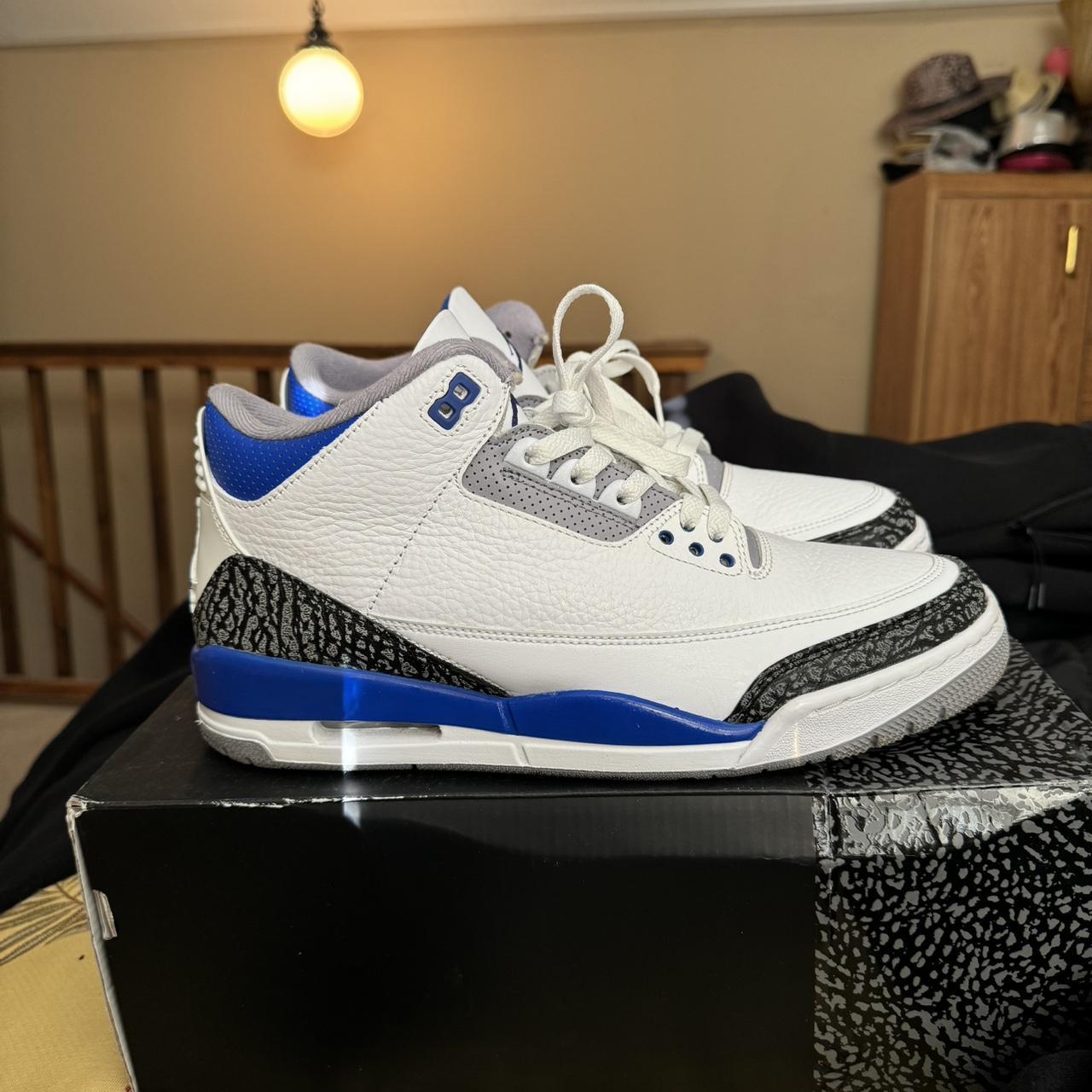 retro blue and black jordans