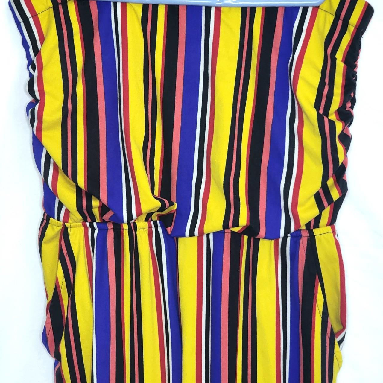 Super cute multicolor vertical striped... Depop