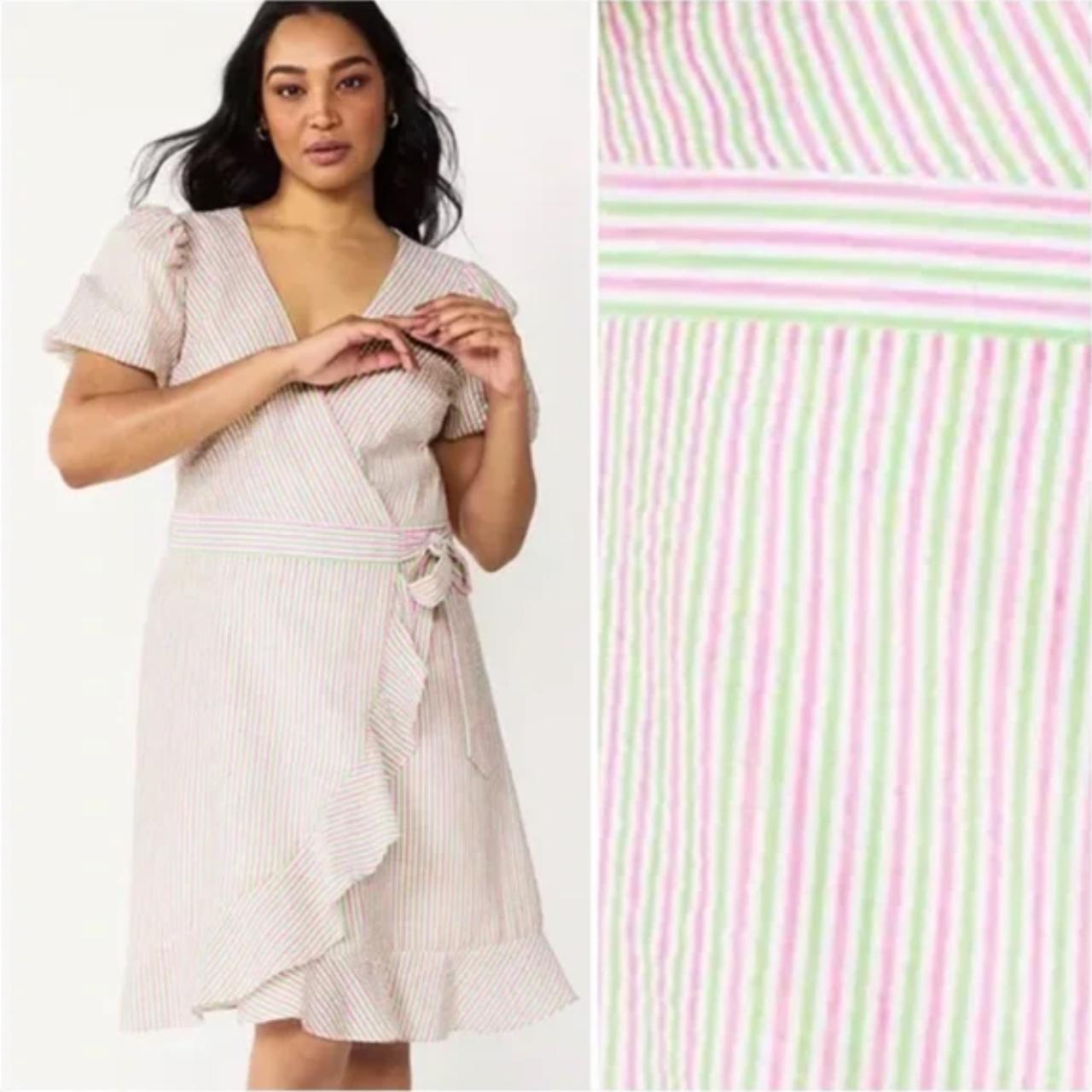 Draper james 2024 linen wrap dress