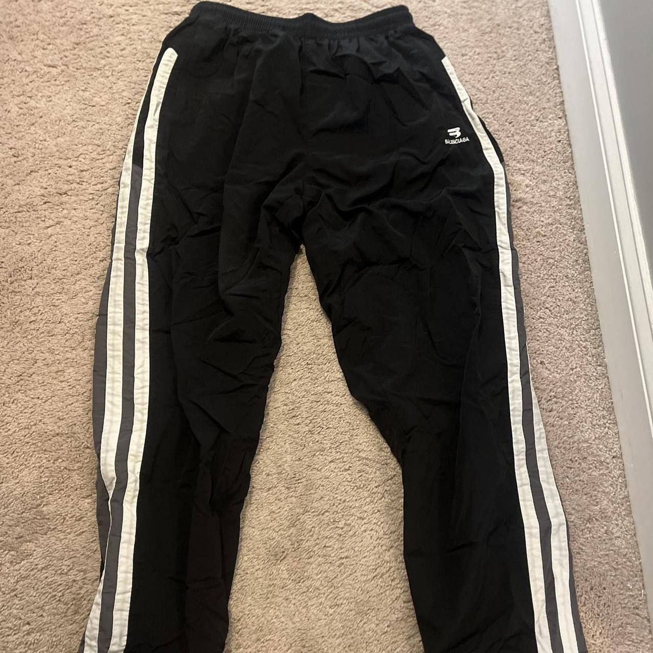 Balenciaga track pants Tag large but fits like a... - Depop