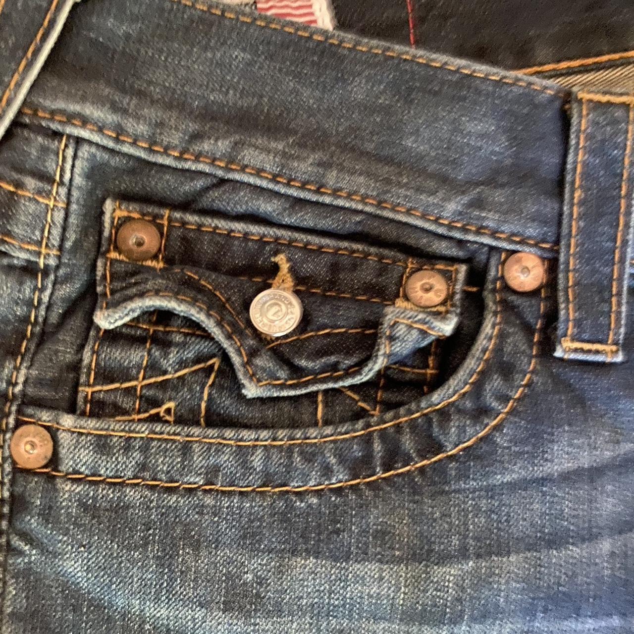 Fire True Religion boot cut men’s jeans with back... - Depop