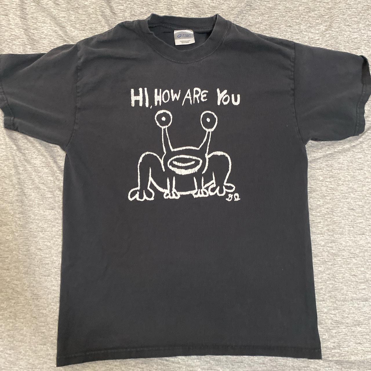 Daniel Johnston Hi, How are you T-shirt -size medium... - Depop