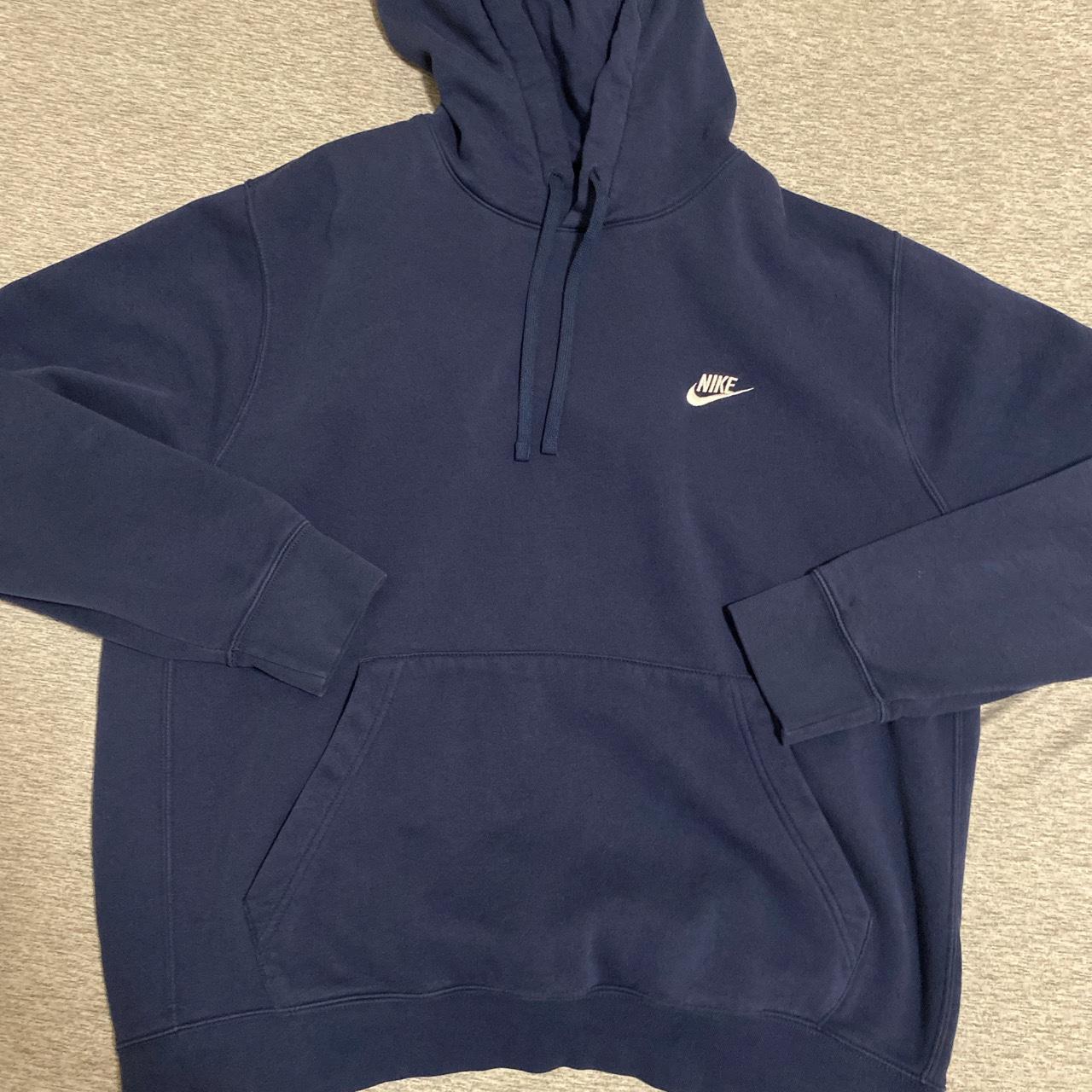 Baby Blue Nike Hoodie -size xl -good condition - Depop