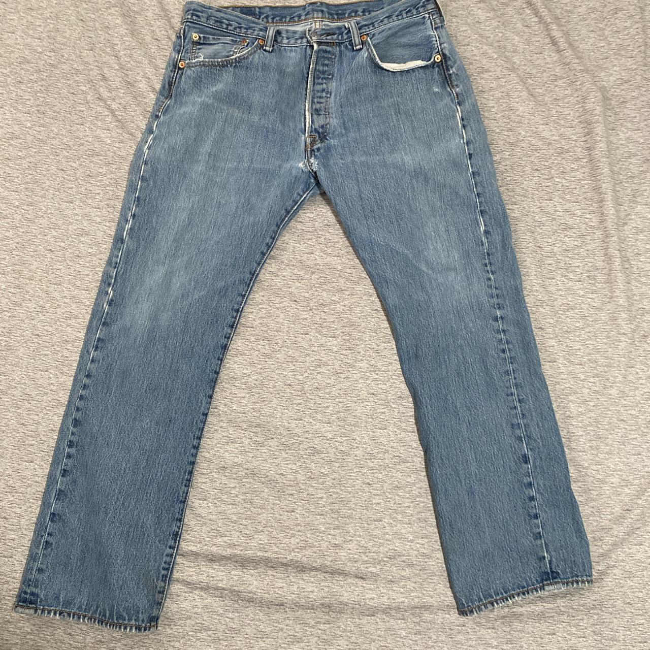 Levi’s 501 Jeans -wear and tear pictured -waist... - Depop