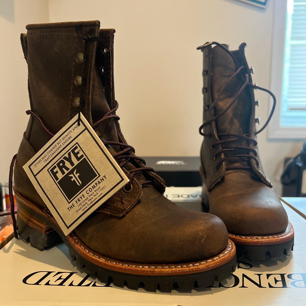 Brand new in box Frye logger 8 Lug. These boots Depop