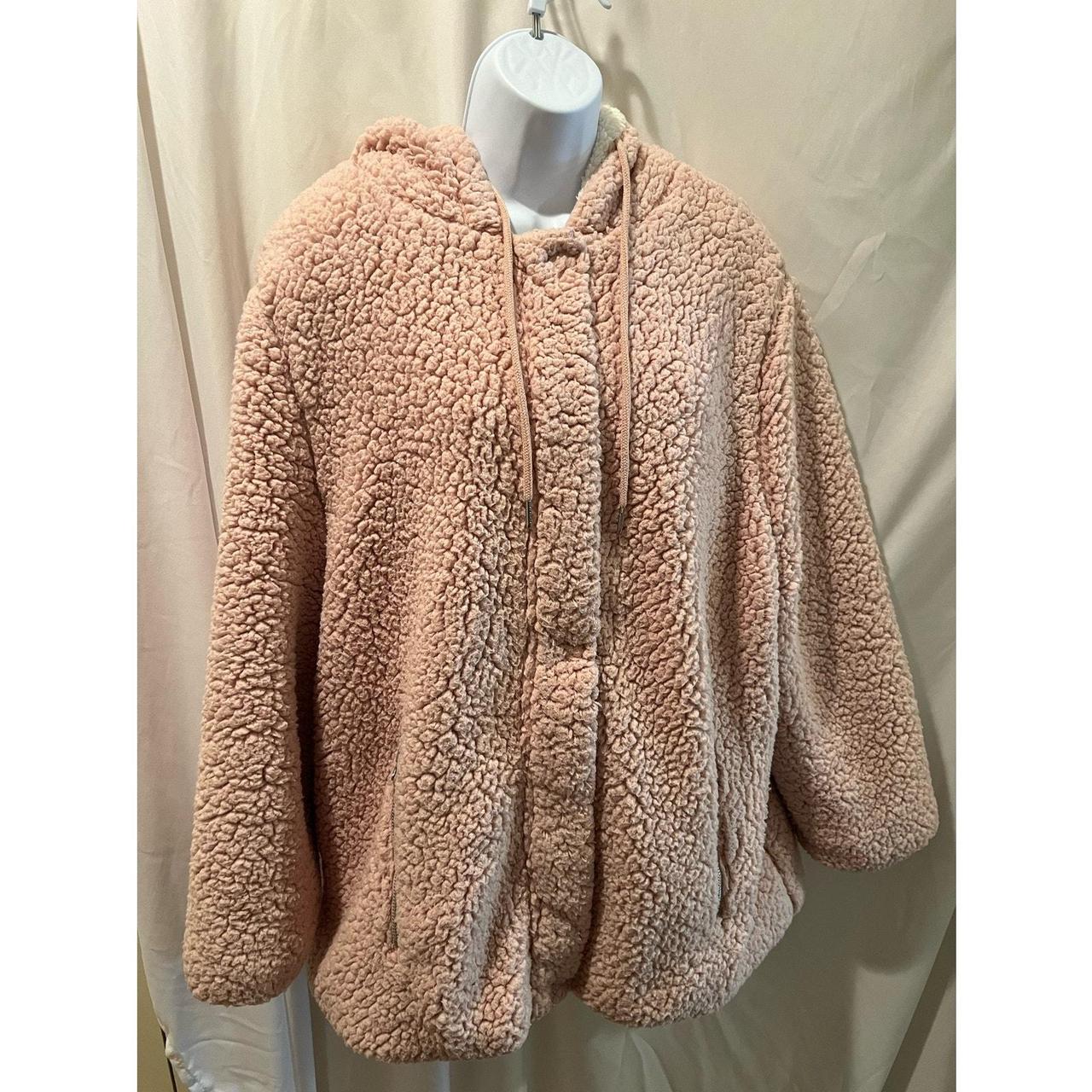 C C California Sherpa Faux Fur Lined Jacket . Depop