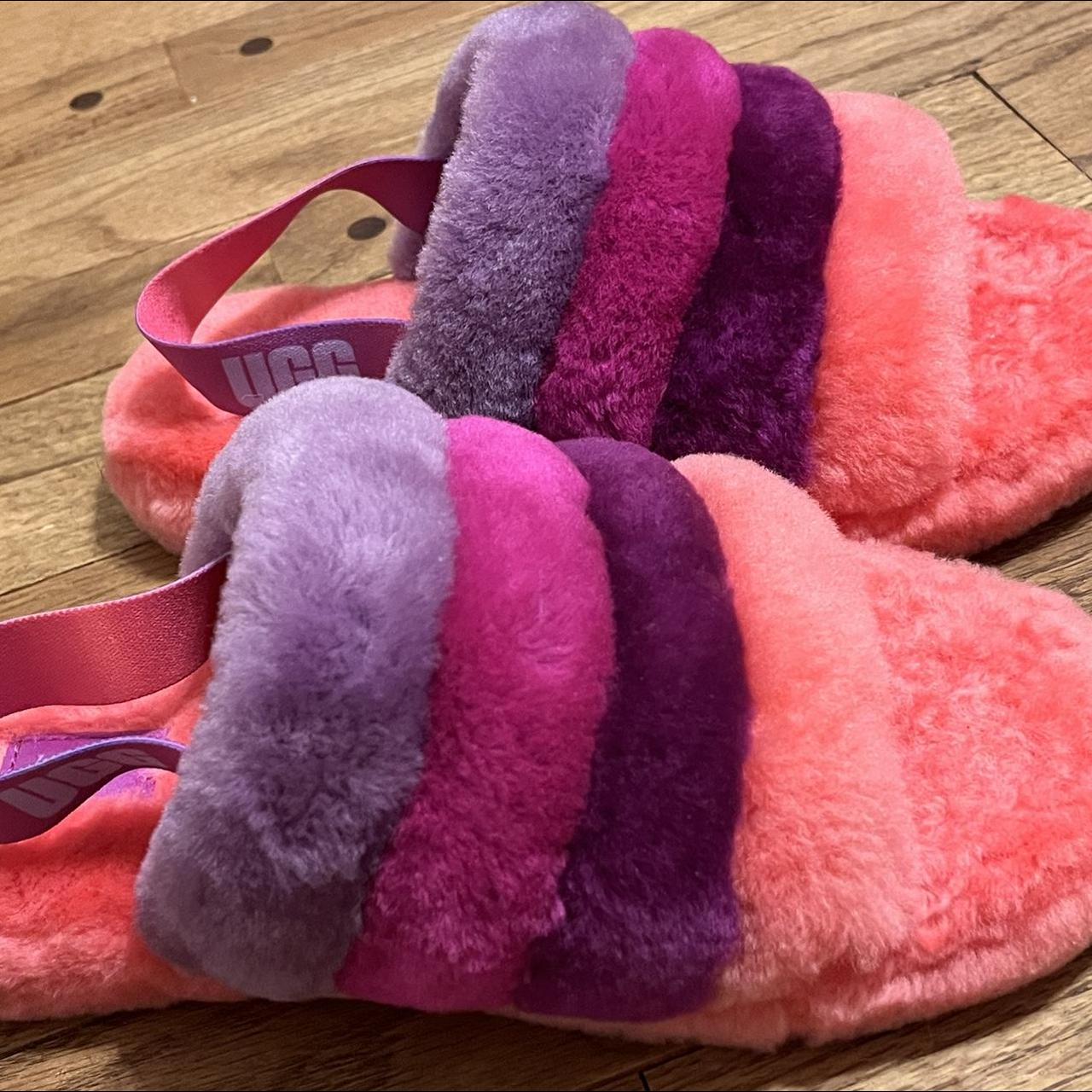 Multi colored ugg discount slides