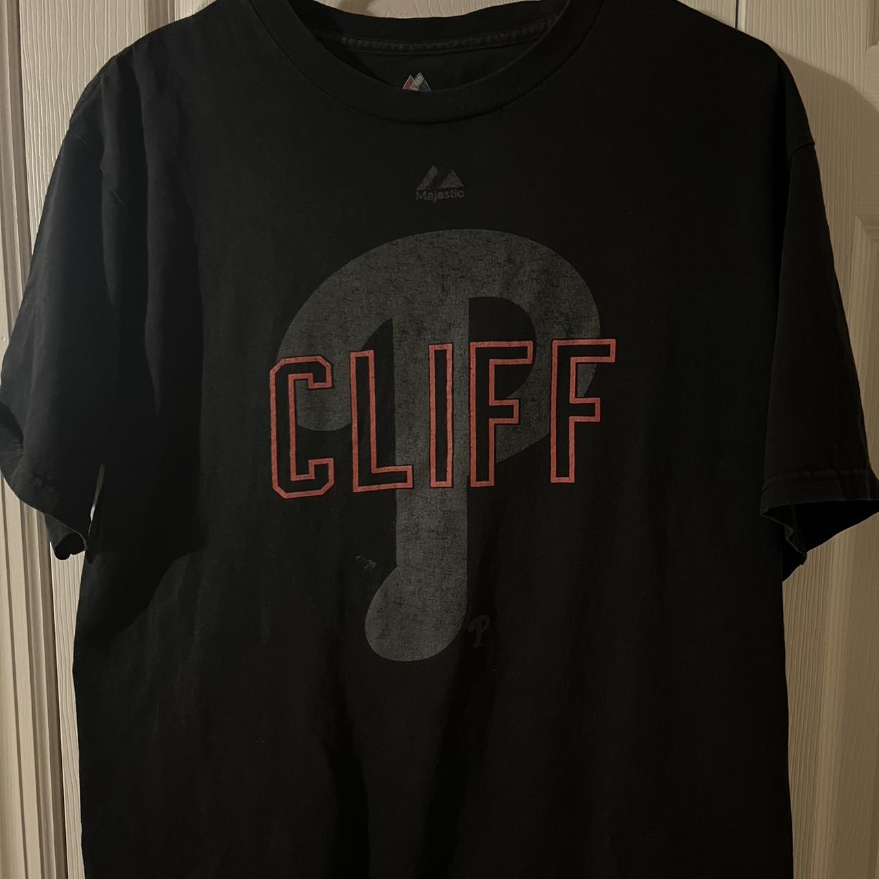 Retro Majestic MLB Philadelphia Phillies Cliff Lee T - Depop