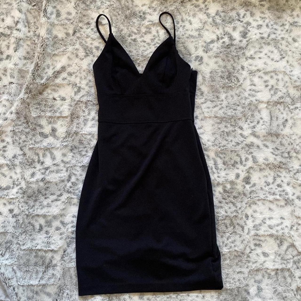 Express black sheath adjustable straps dress Zipper - Depop