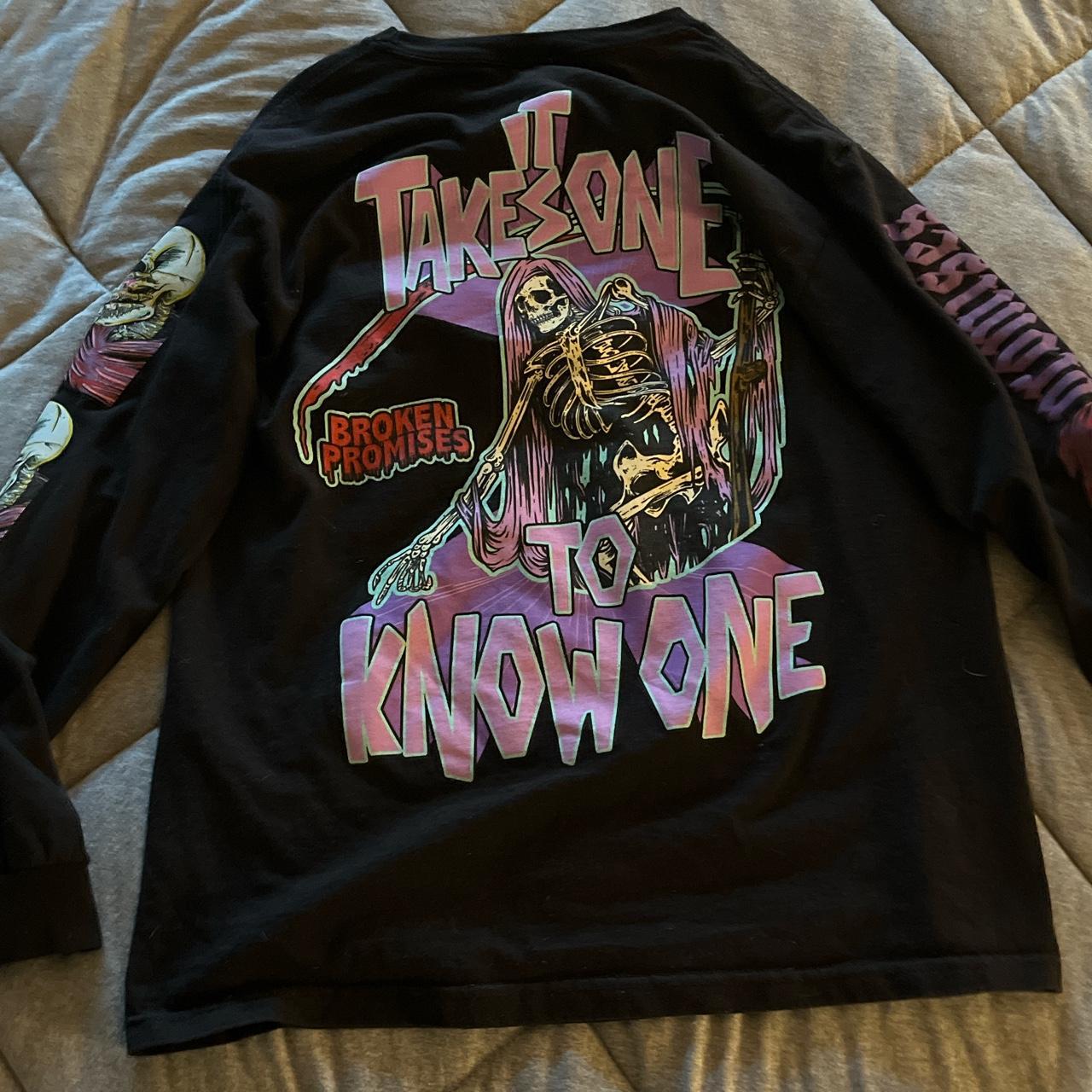 Zumiez Men's Black and Pink Shirt Depop