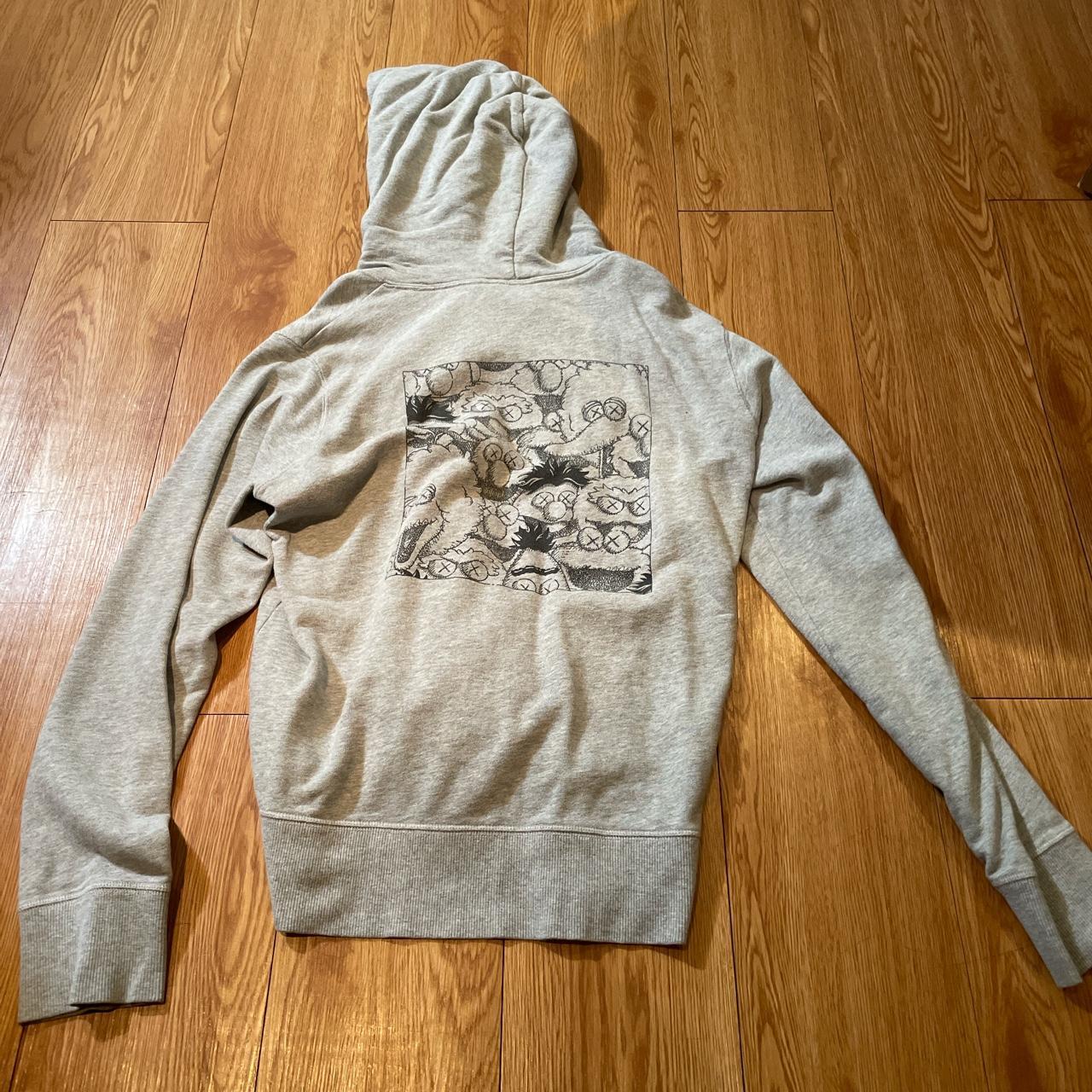 Kaws clearance grey hoodie