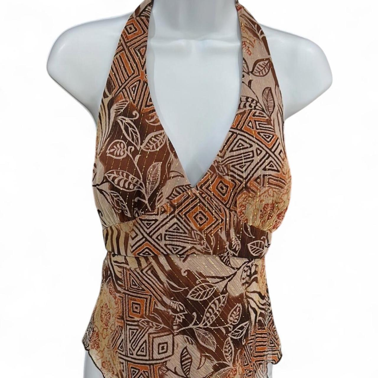 Cache Women's Tank top - Brown/Multi - 6 – Cache … - image 2