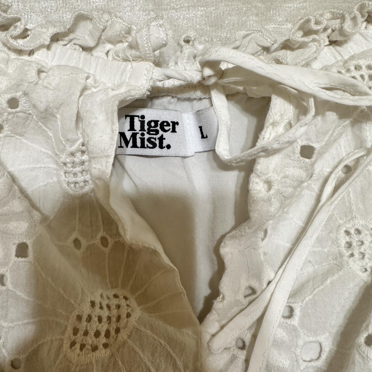 Tiger Mist Women's White Playsuit-romper | Depop