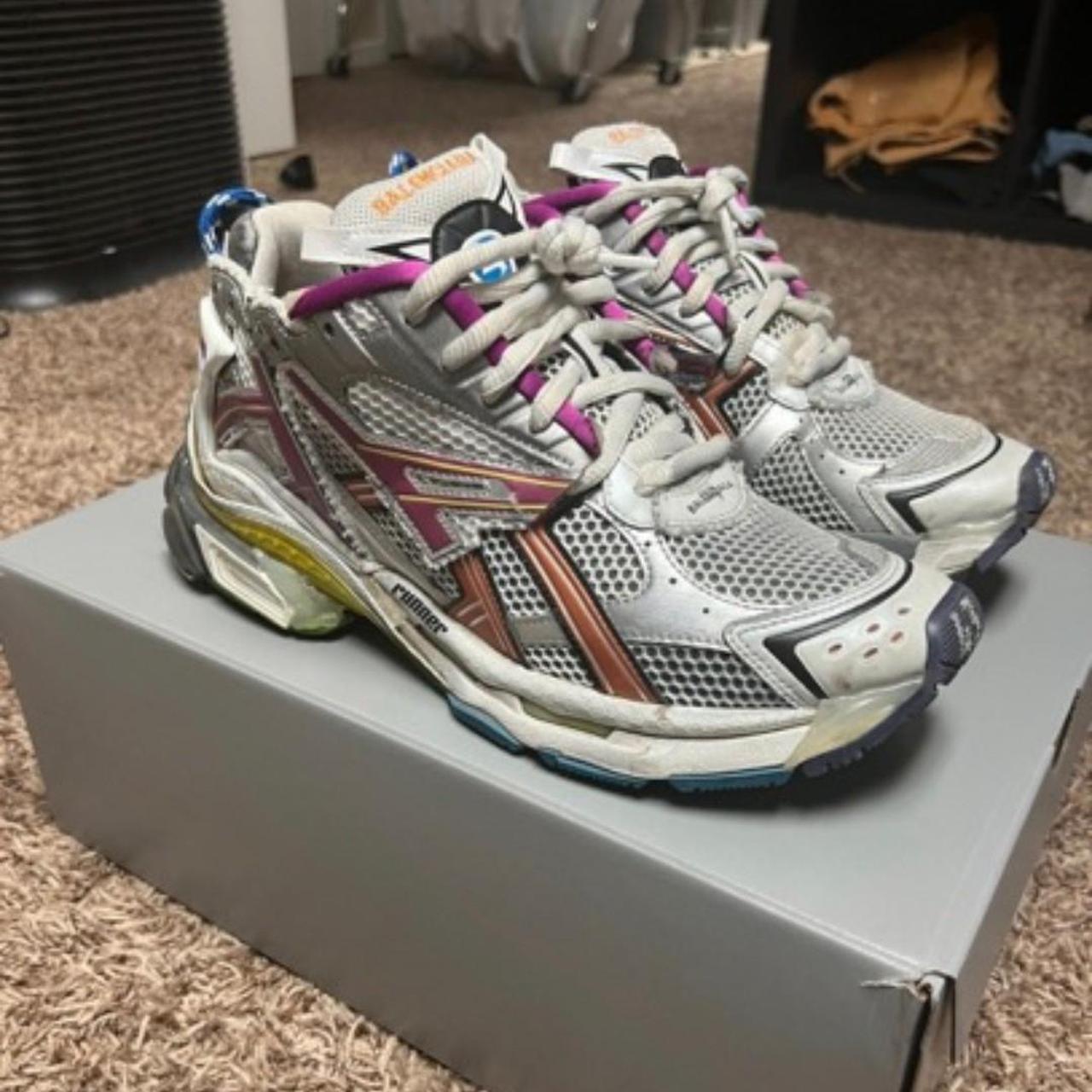 MultiColor Balenciaga Runners Size 10 Slightly... - Depop