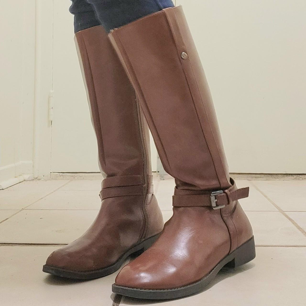 Payless brown boots best sale