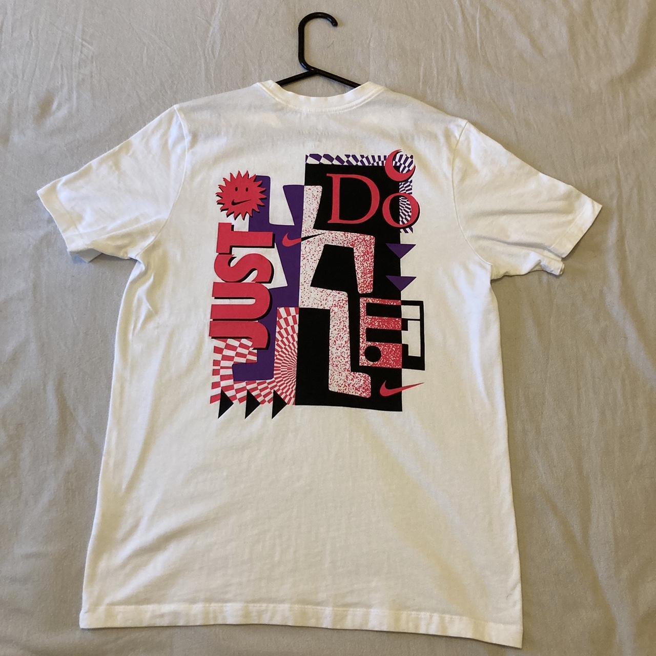 Nike T-shirt in size L/G Really sick graphic Nike... - Depop