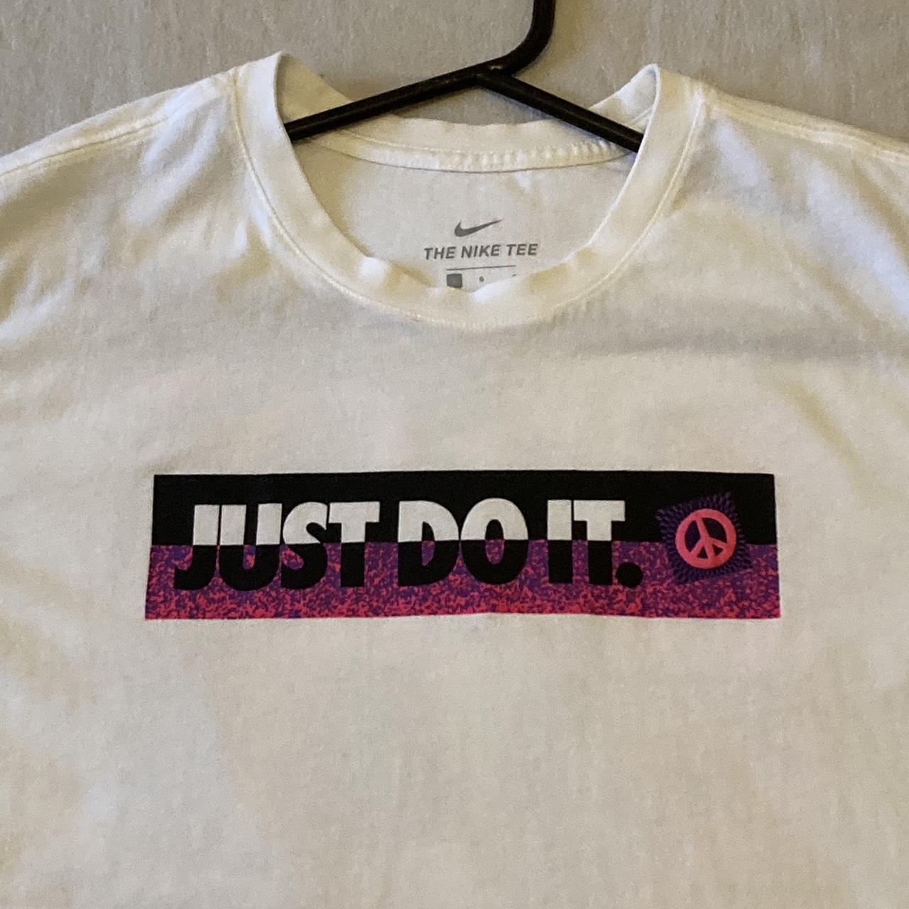 Nike T-shirt in size L/G Really sick graphic Nike... - Depop