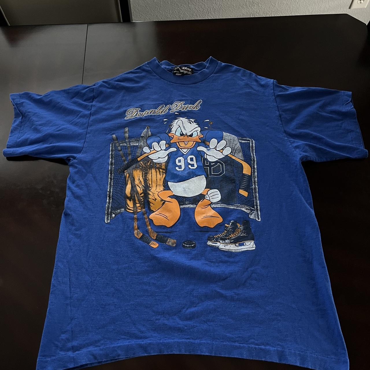 Vintage Disney Donald Duck Hockey 90s T Shirt Size...