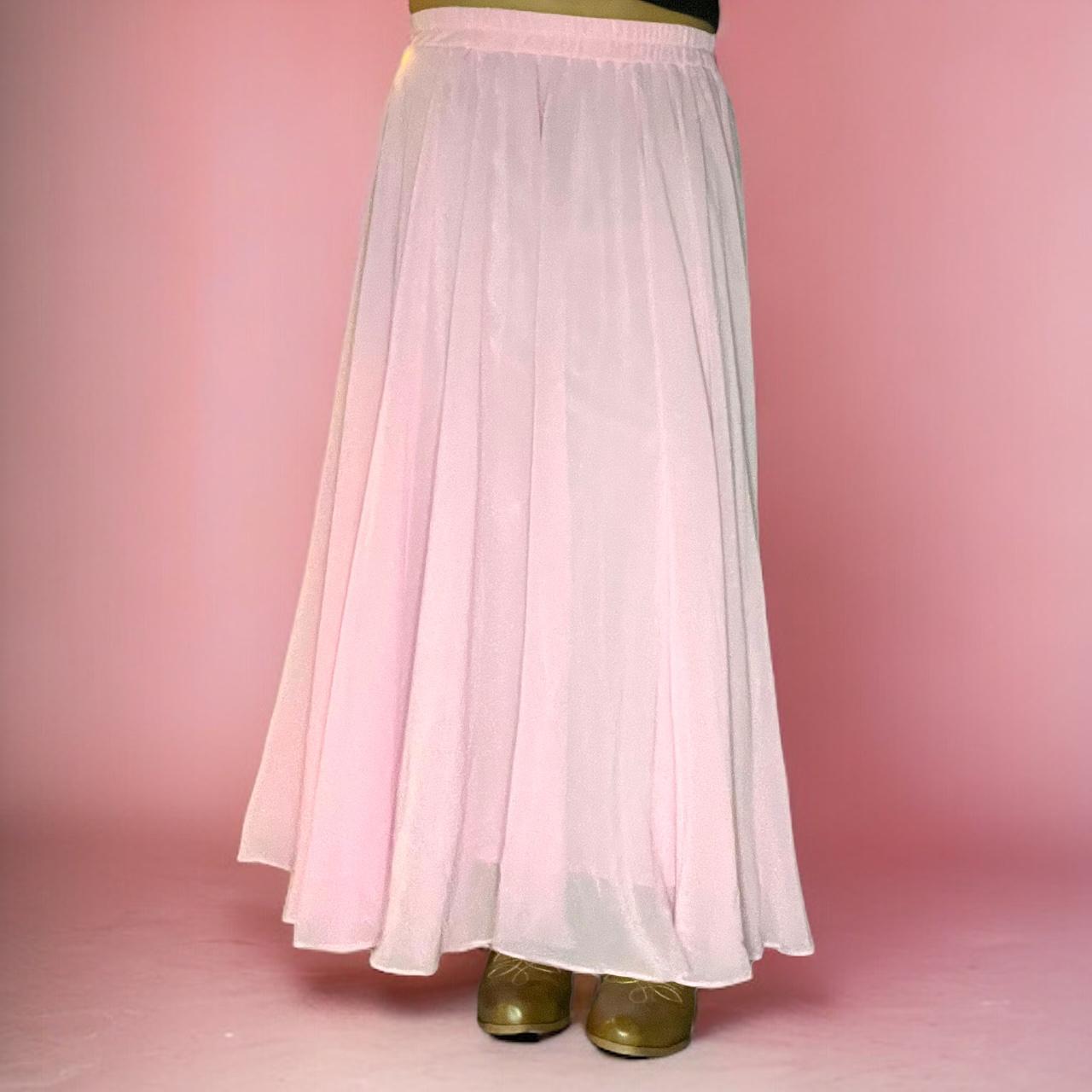 Chiffon maxi skirt on sale 80s