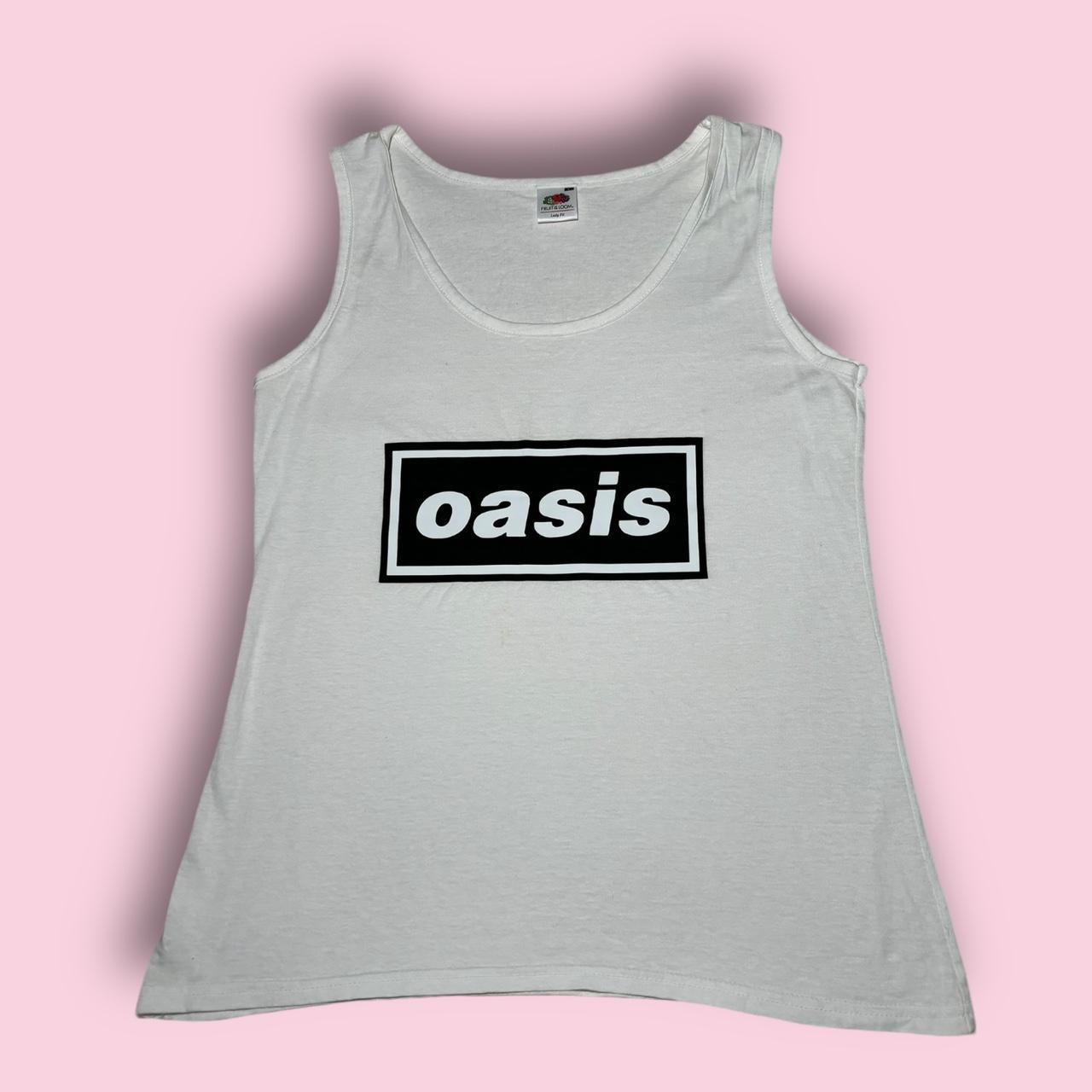 Oasis Graphic Vest Top Graphic print band vest Depop