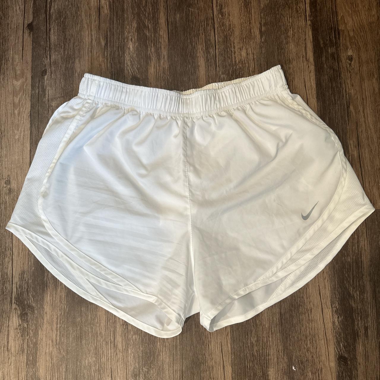 Nike DriFit White Running Shorts. Size Medium. As... Depop