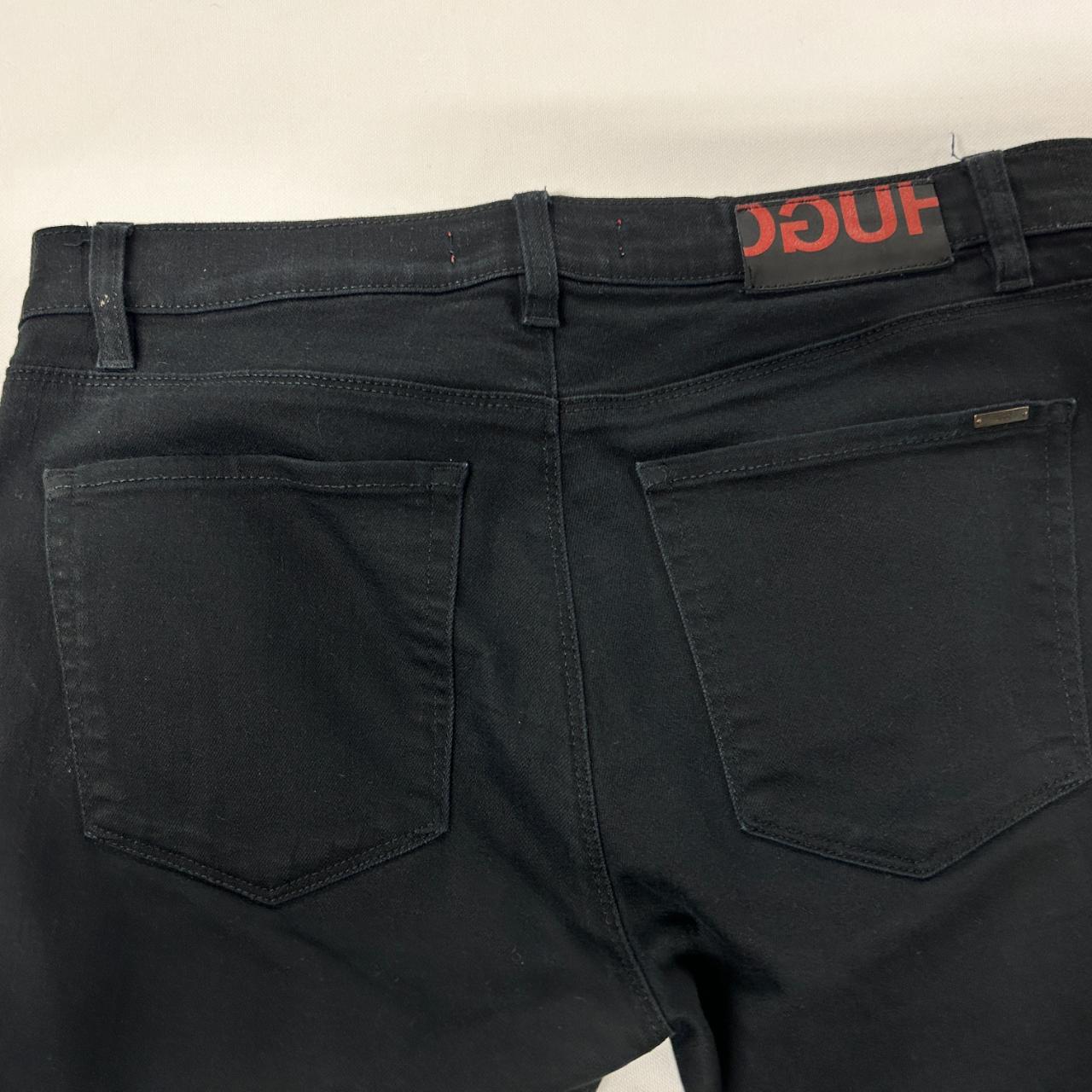 Men's Hugo Boss Black Jeans Small Red 708 Slim B... Depop