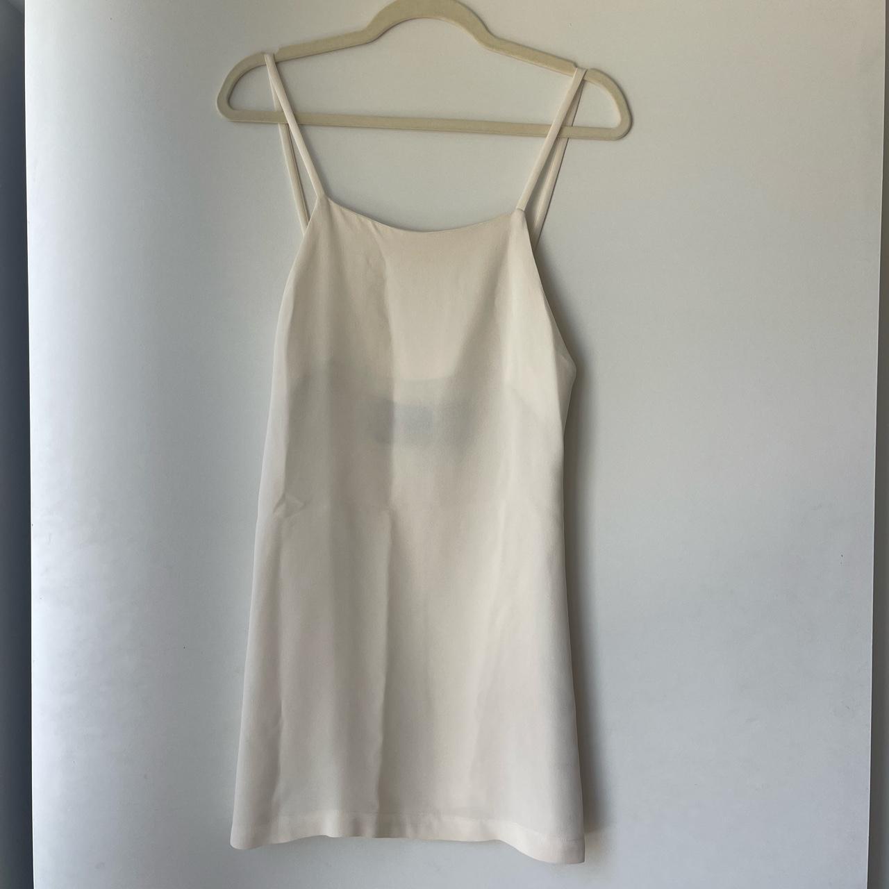 Reformation Women's White Dress | Depop