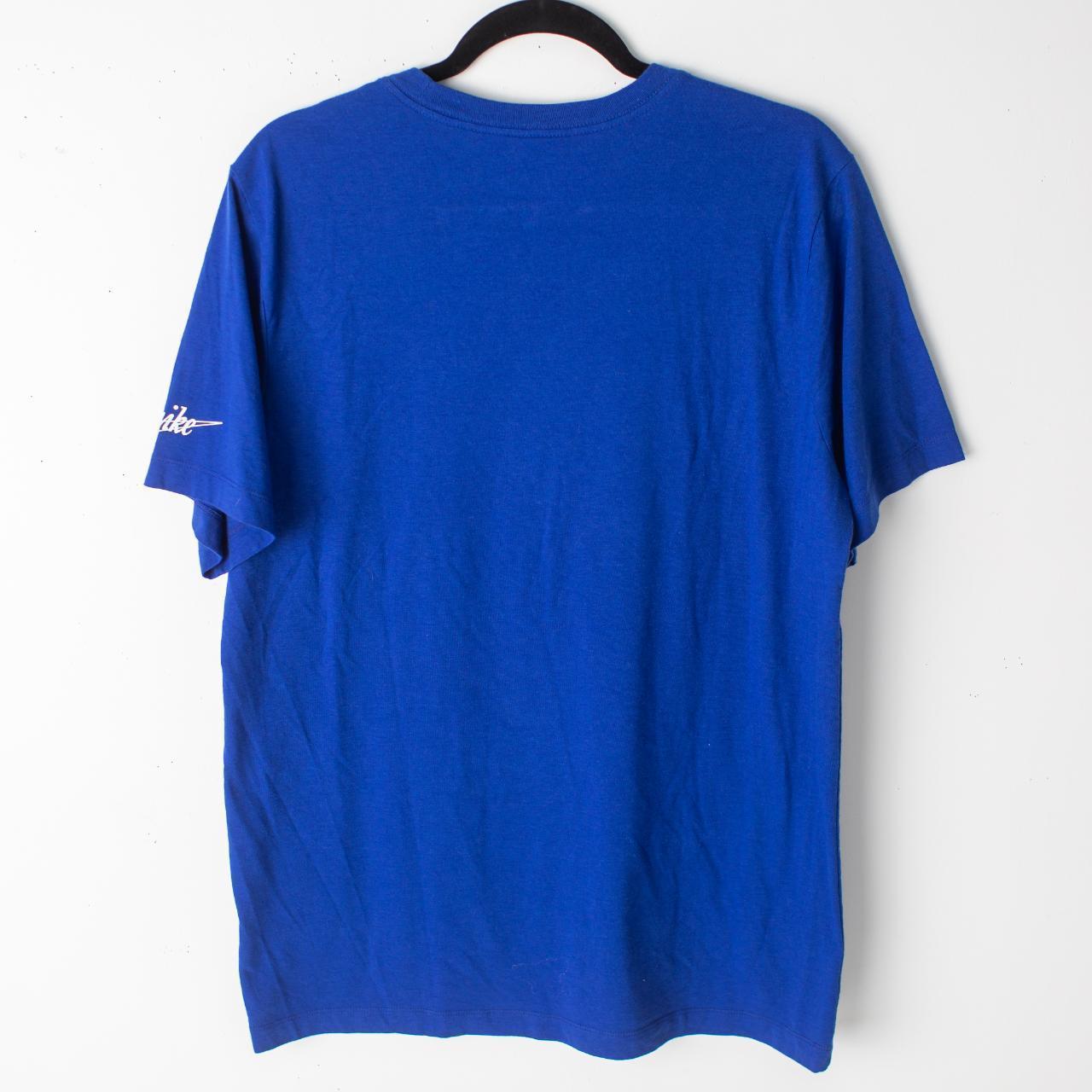 Men's Nike Royal Buffalo Bills Rewind Logo Tri-Blend T-Shirt Size: Small