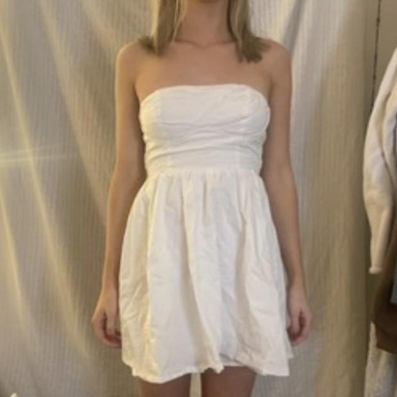 White Princess Polly Mini Dress Size S Back Cutout Depop