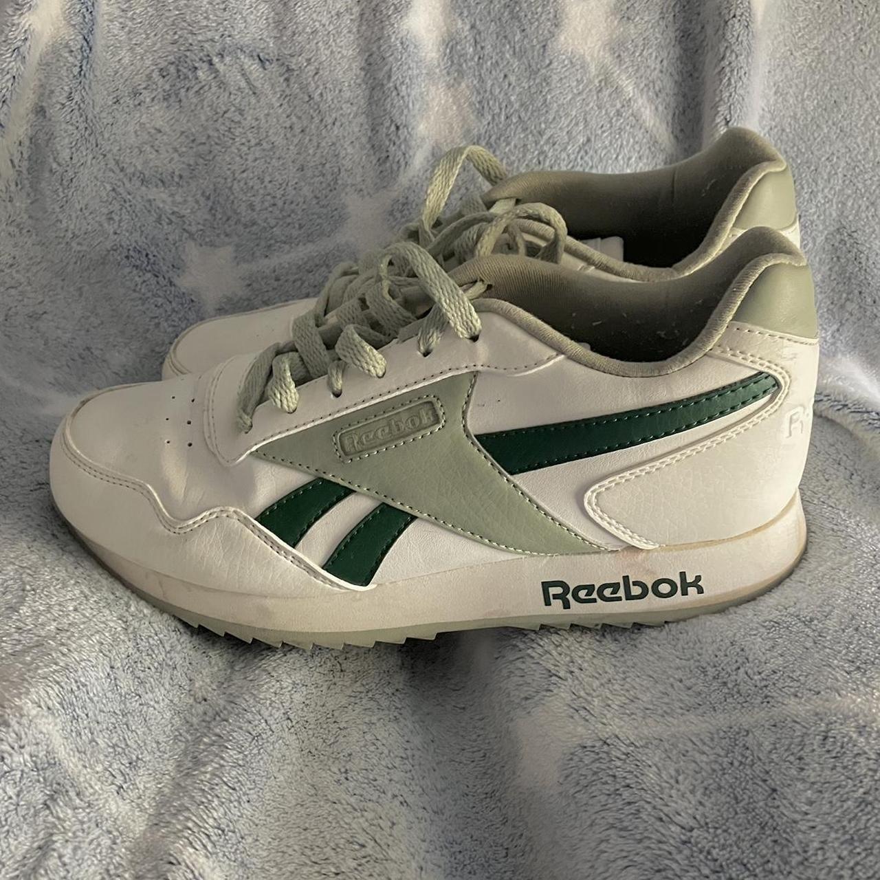 SAGE GREEN Reeboks size 6 women’s genuine leather,... - Depop