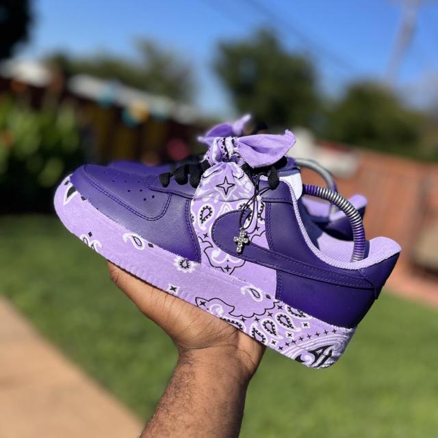 Bandana print air force ones best sale