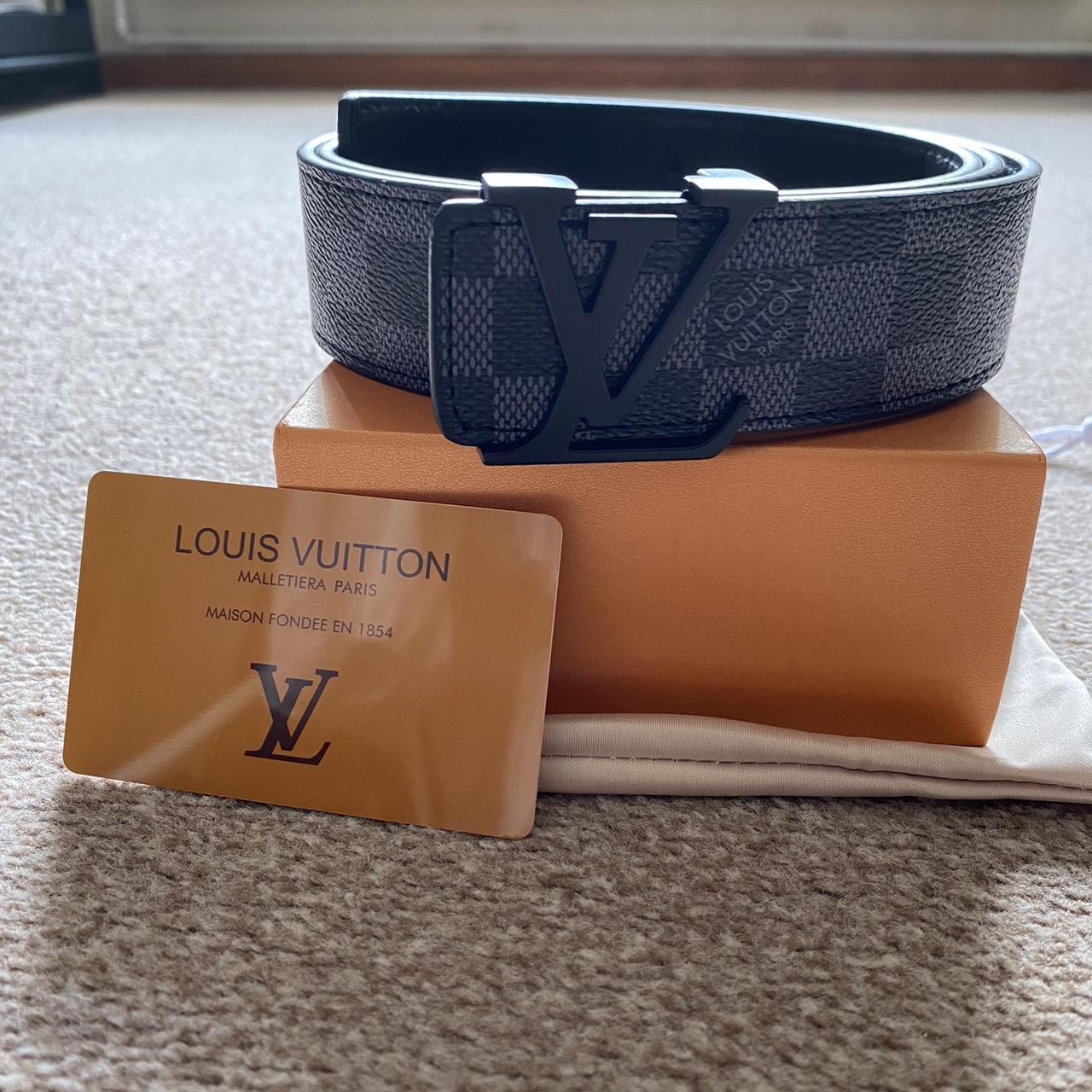 Authentic Louis Vuitton LINE 40MM REVERSIBLE BELT - Depop