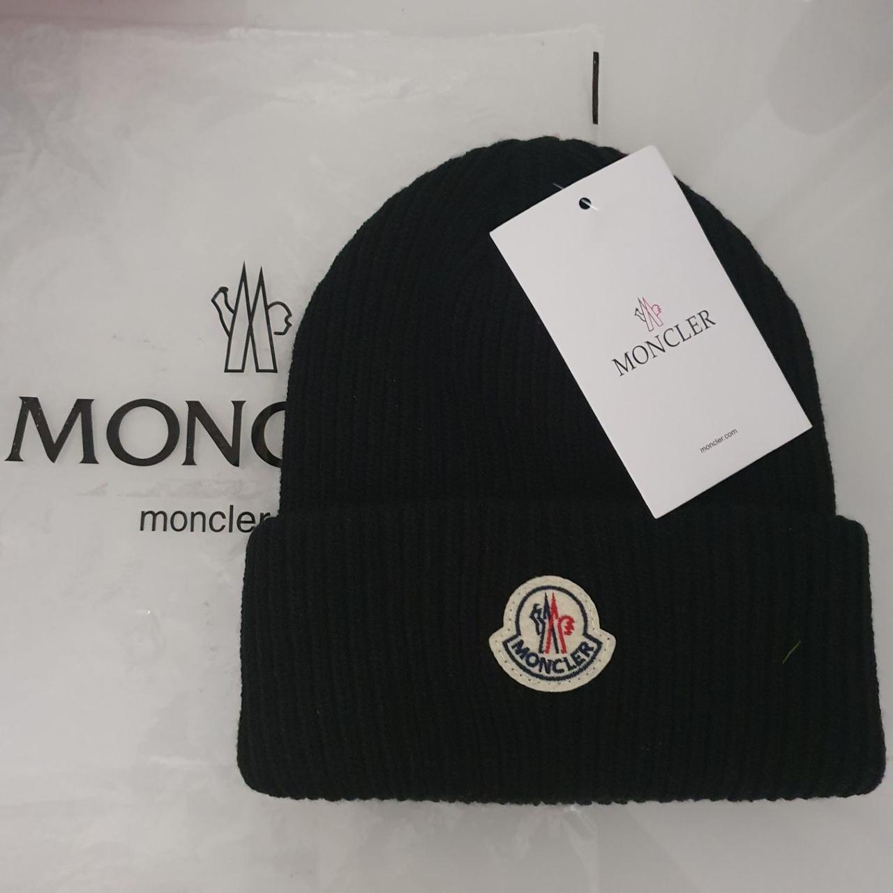 Black Monler Beanie Size:ONE... - Depop