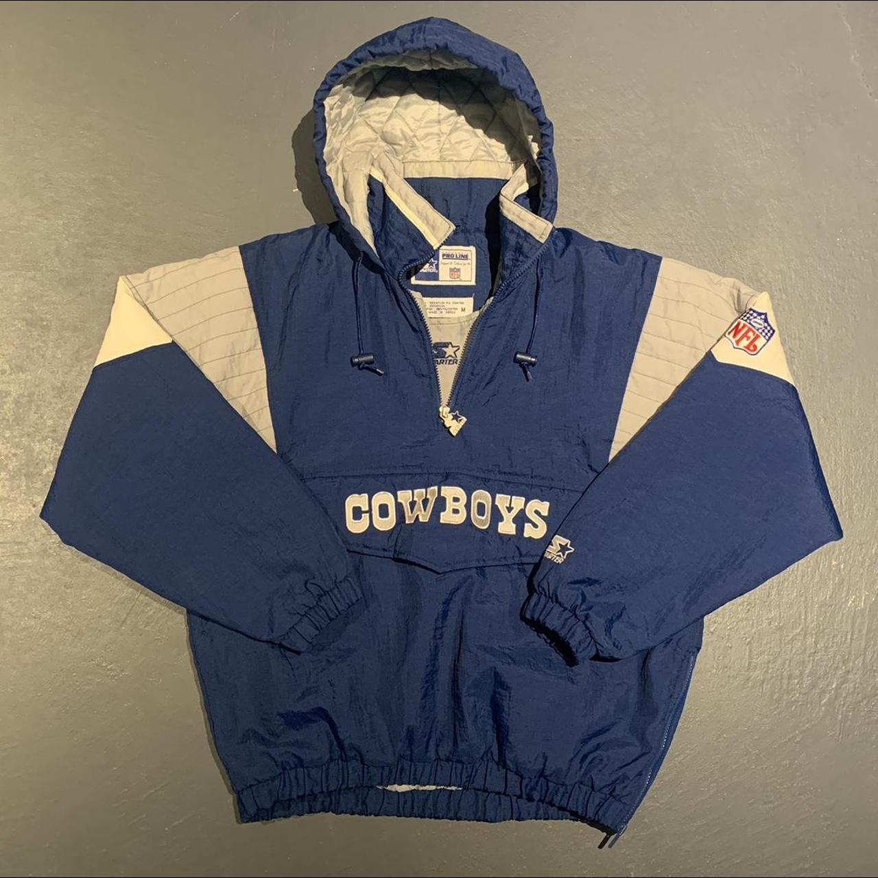 90's Dallas Cowboys NFL Starter Pullover Coat, - Depop