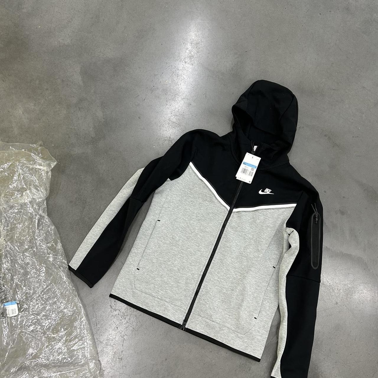Nike Tech Fleece Grey / Black (which was sent... - Depop